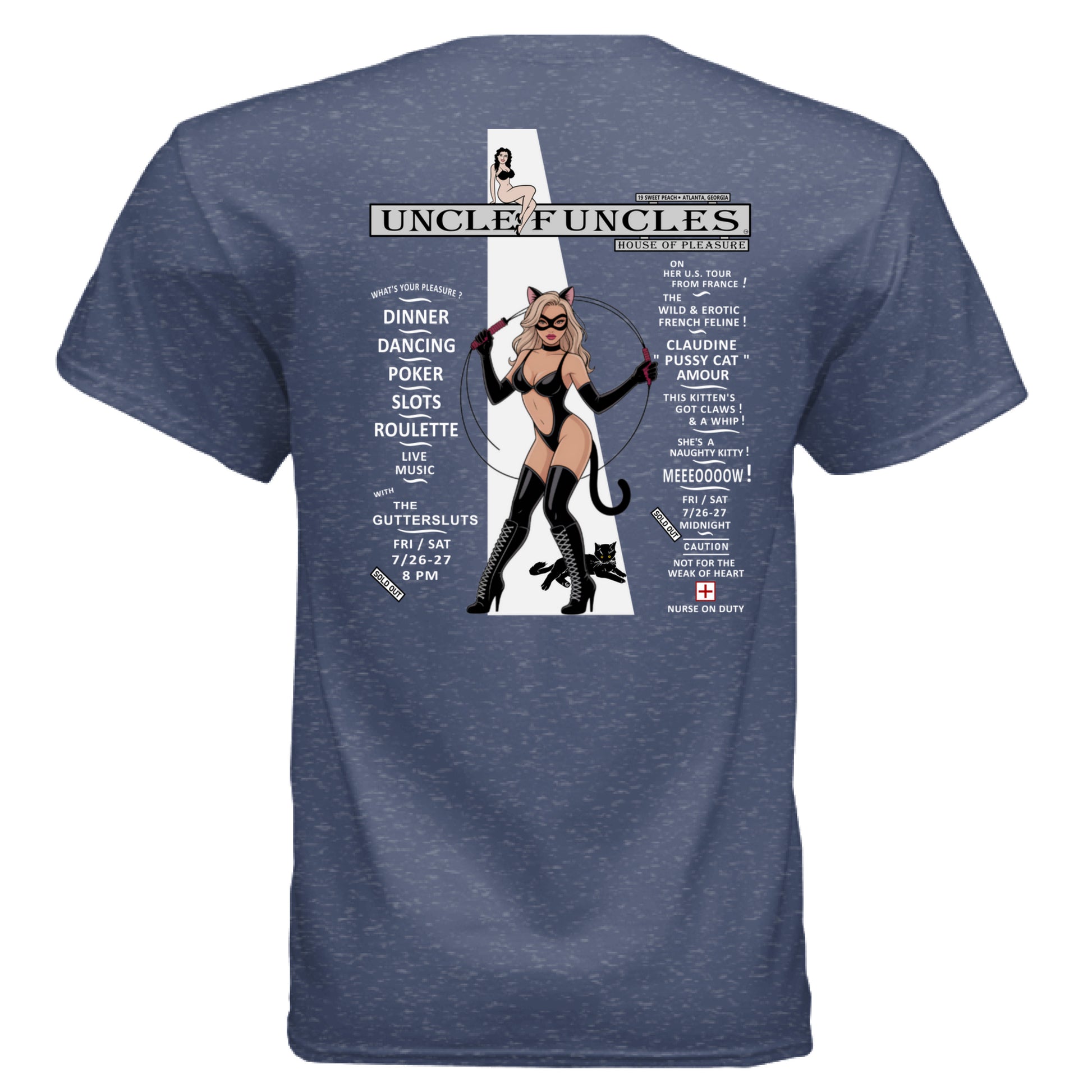 Heather Sport Dark Navy - BACK