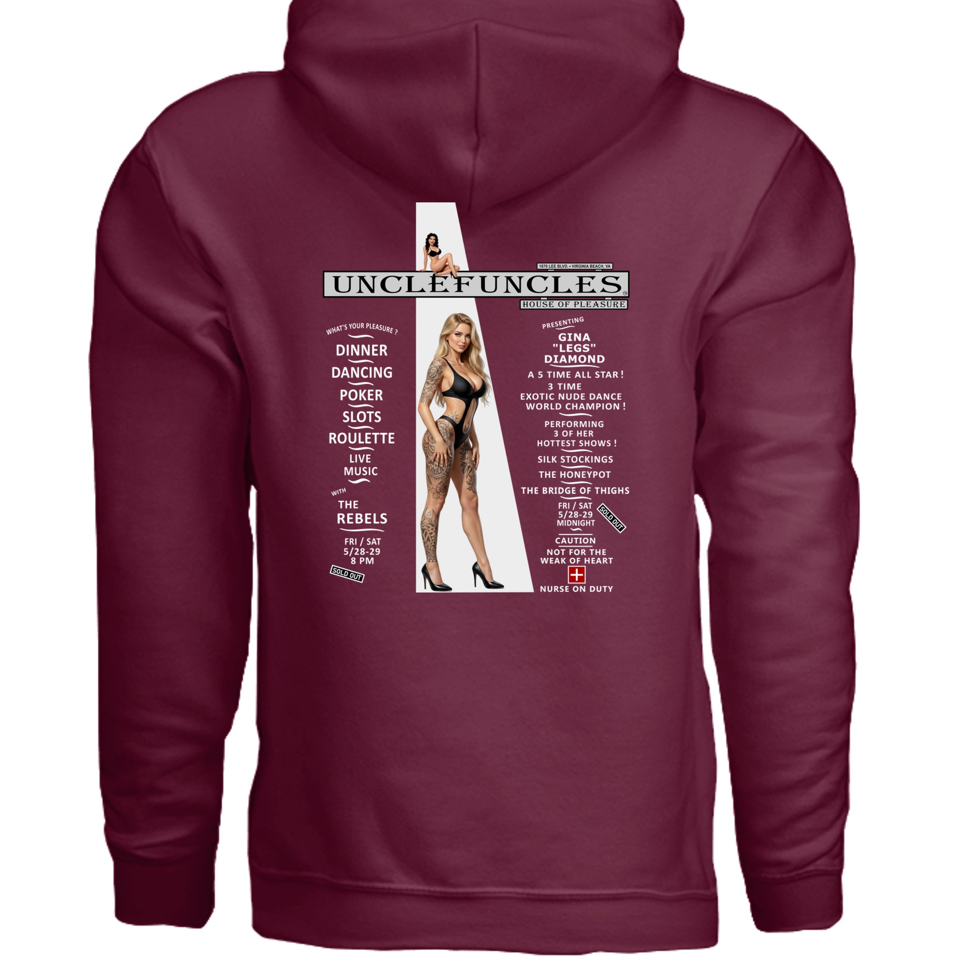 MAROON - G185 - BACK