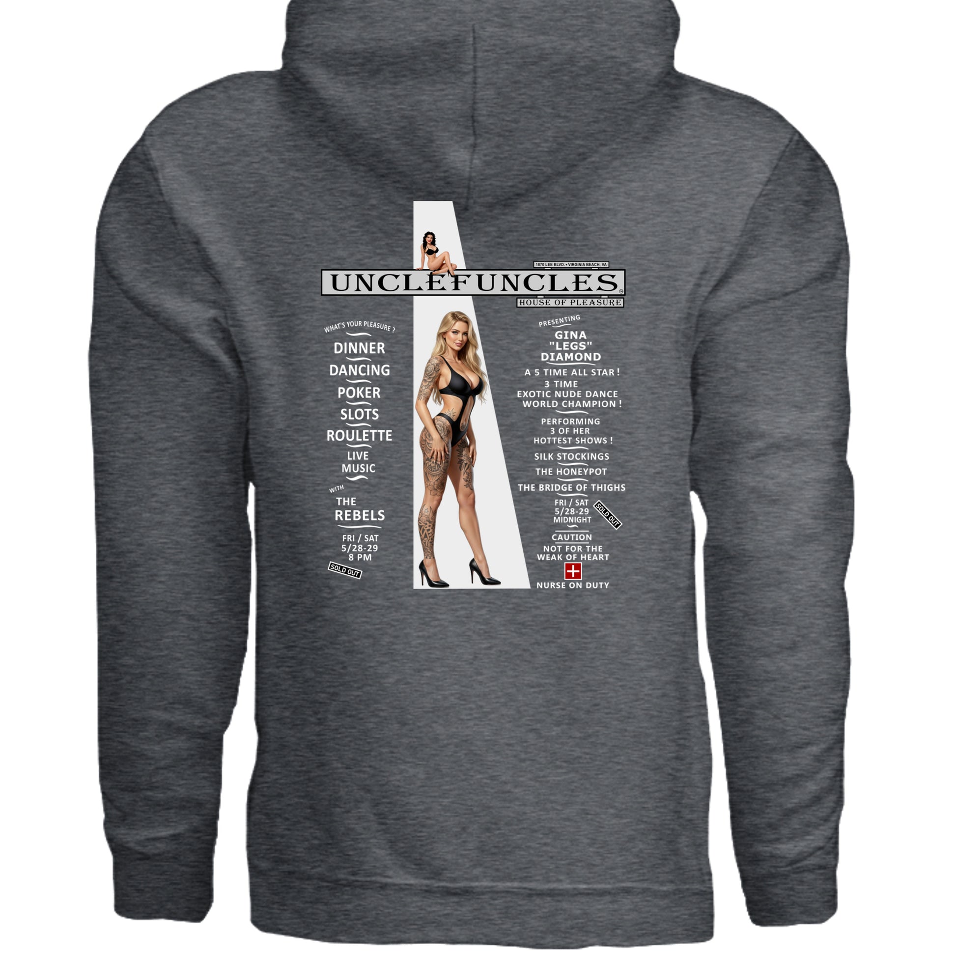 DARK HEATHER - G185 - BACK