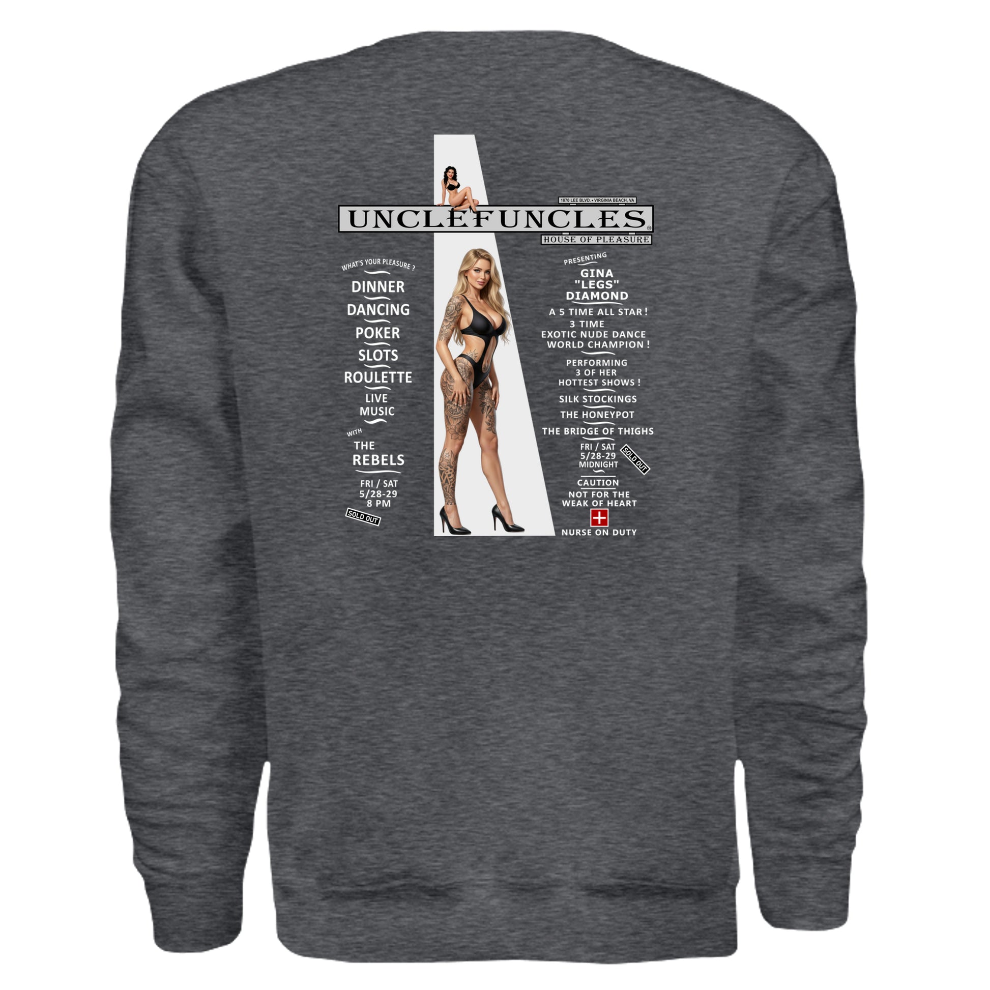 DARK HEATHER - G180 - BACK