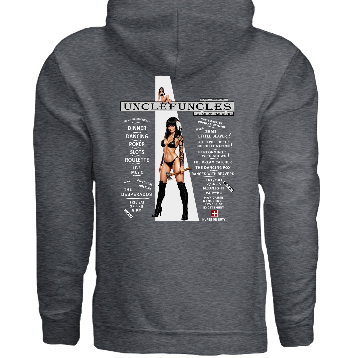 DARK HEATHER - G185 - BACK