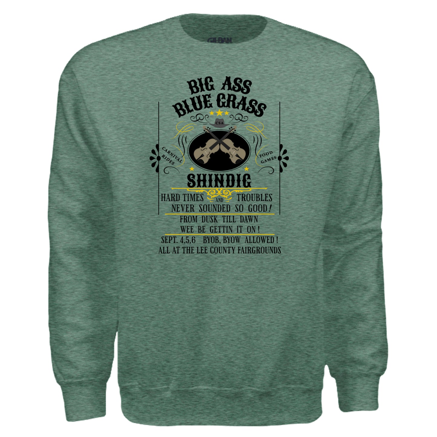 HEATHER SPORT DARK GREEN - G180 - FRONT